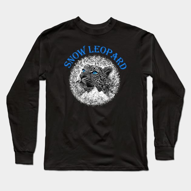 Snow Leopard Long Sleeve T-Shirt by Wild Soul